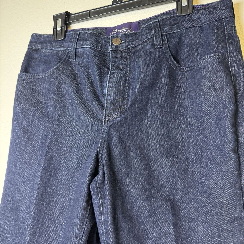 NYDJ Barbara Bootcut Jeans 12P Dark Wash Embroidered Pocket P9131190 - Picture 3 of 11